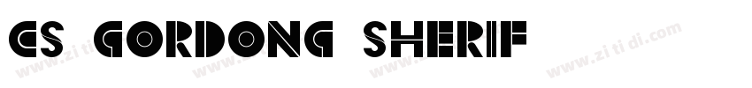 CS GORDONG SHERIF字体转换